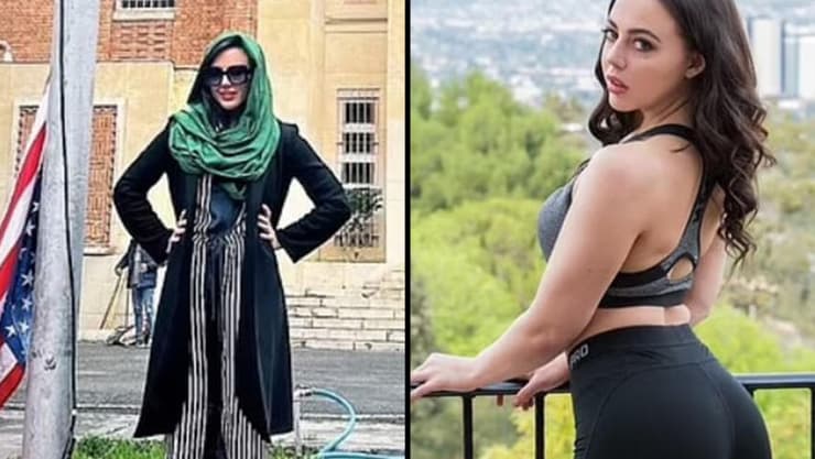 וויטני רייט שחקנית פורנו אמריקנית אנטי ישראלית ביקרה ב טהרן איראן