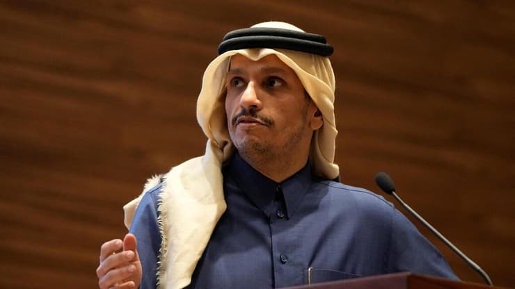 ראש ממשלת קטאר מוחמד א-תאני (צילום: Mark Schiefelbein/Pool via REUTERS) ראש ממשלת קטאר מוחמד בן עבד א-רחמן אאל ת'אני