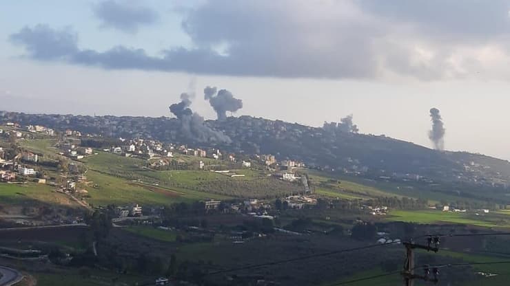 תיעוד לבנוני: מטוסי הקרב של צה"ל מפילים בלונים תרמיים בשטח דרום לבנון