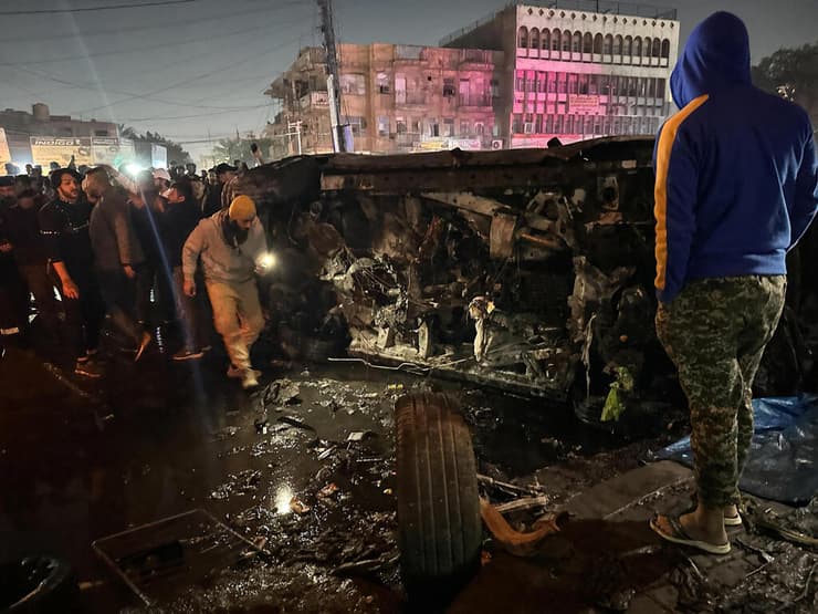 עיראק בגדד חיסול חברי מיליציות פרו איראניות פיצוץ רכב 