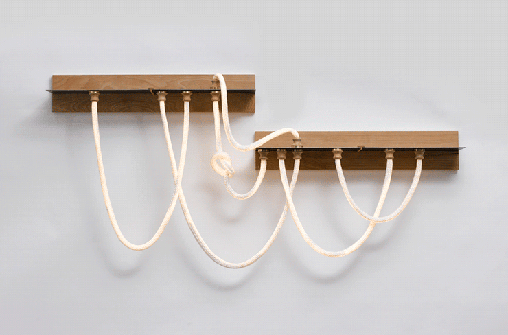 ClickLight - illuminating ropes interactive lamp, Adi Azar and Yotam Shifroni