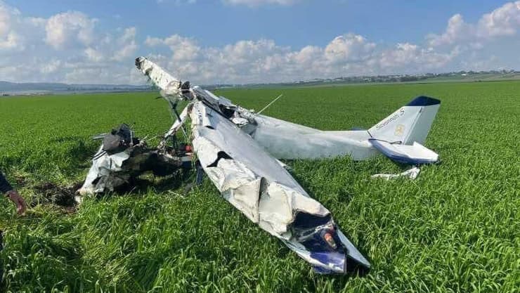 פצוע מהתרסקות מטוס סמוך למגידו
