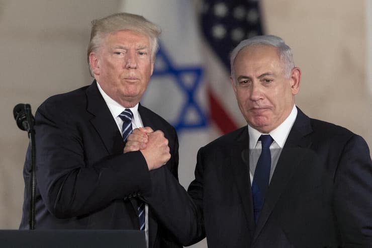 ראש הממשלה בנימין נתניהו עם נשיא ארה"ב דונלד טראמפ בירושלים ב-2017