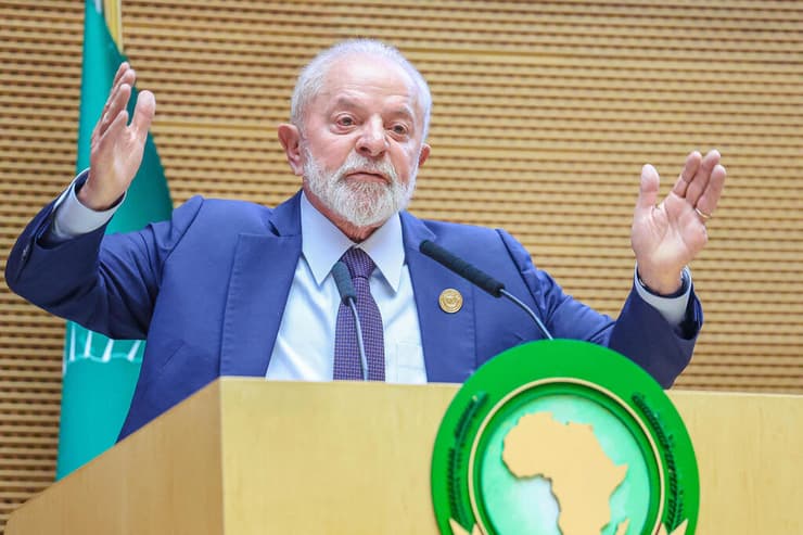 נשיא ברזיל לואיז אינסיו לולה דה סילבה ביקור ב אתיופיה מטה האיחוד האפריקני