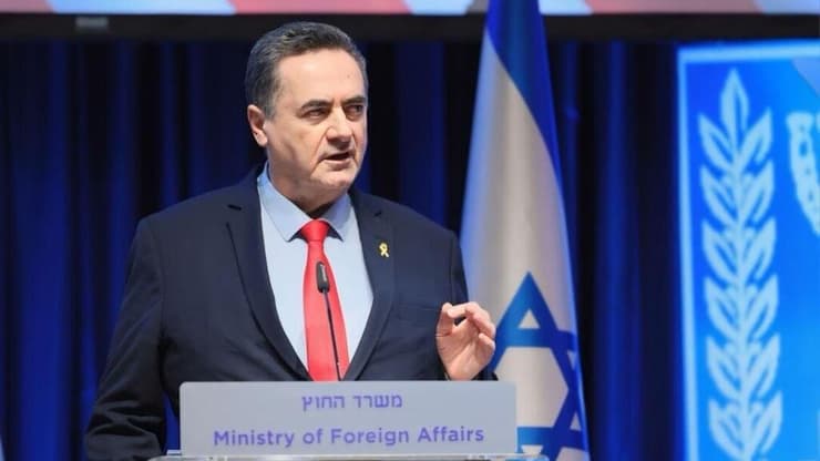 שר החוץ ישראל כ"ץ (צילום: סיון שחור, לע"מ) ישראל כ"ץ בכינוס השנתי ה-49 של ועידת הנשיאים