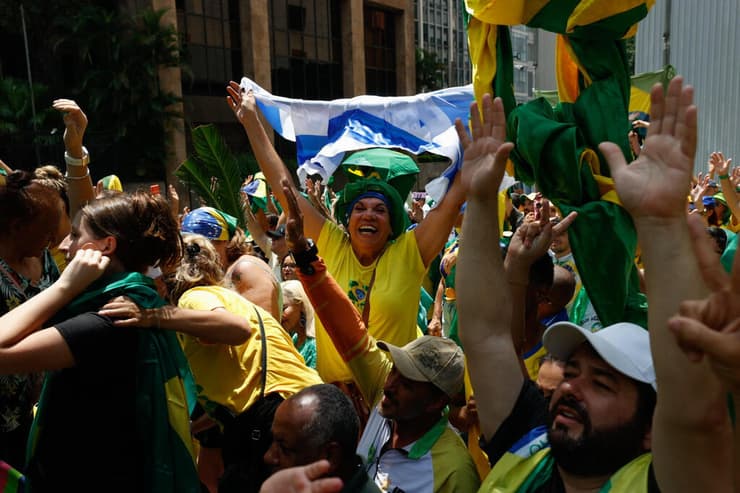 עצרת תמיכה בבולסונרו בסאו פאולו, ברזיל