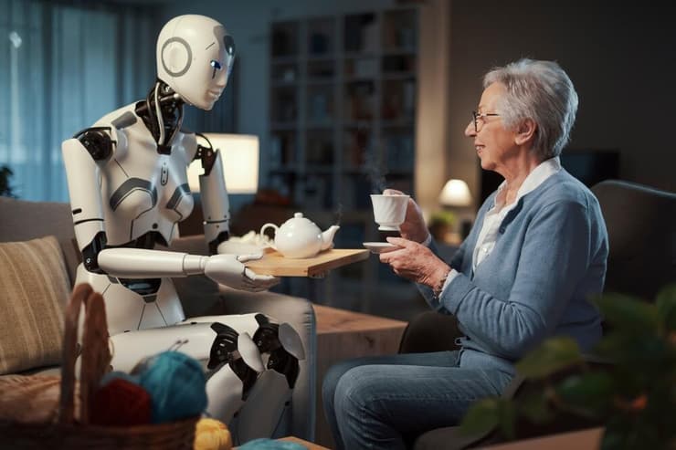 רובוט להפגת בדידות בקרב קשישים