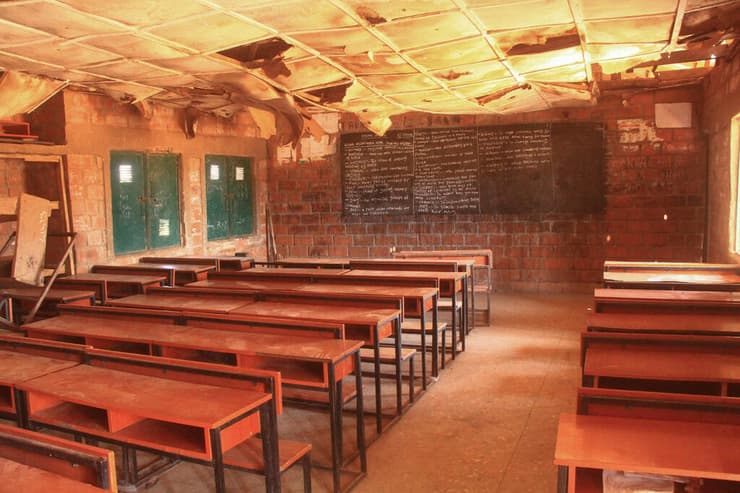 ניגריה בית הספר ב קוריגה שממנו נחטפו ילדים