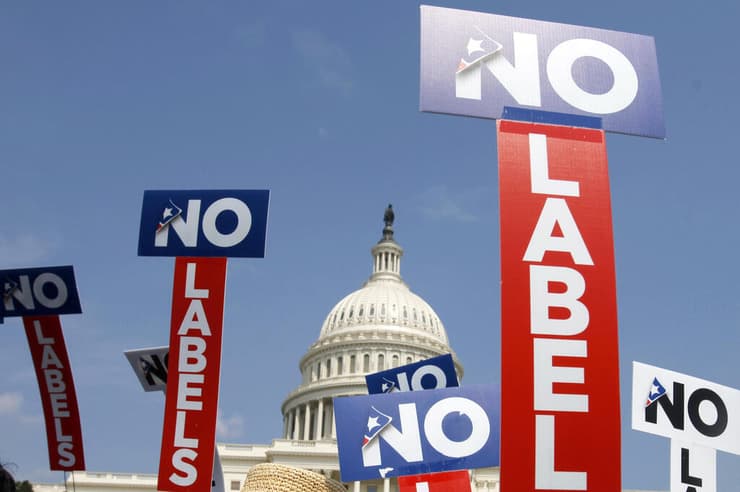 ארה"ב תנועת No Labels בלי תוויות שתציע מועמד שלישי ב בחירות 2024