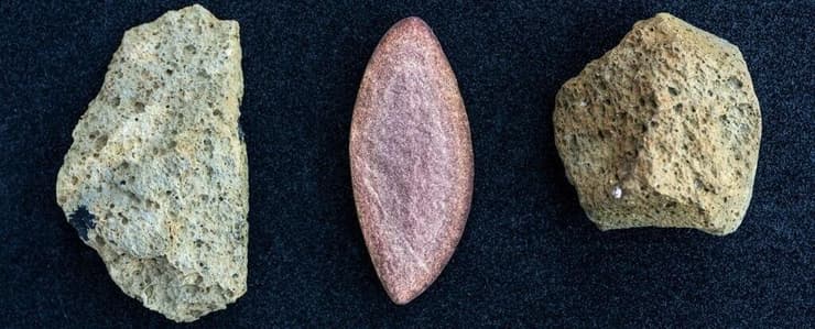 האבנים שנבדקו במחקר