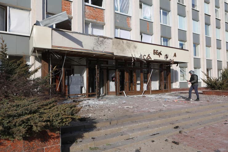 נזקי תקיפה אוקראינית ירי כטב"מים כטב"ם מחוז בלגורוד ב רוסיה
