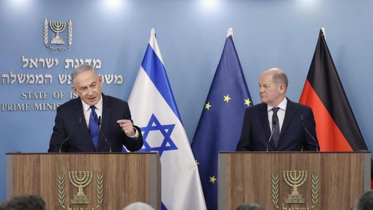 הצהרה לתקשורת של רוה"מ בנימין נתניהו וקנצלר גרמניה אולף שולץ