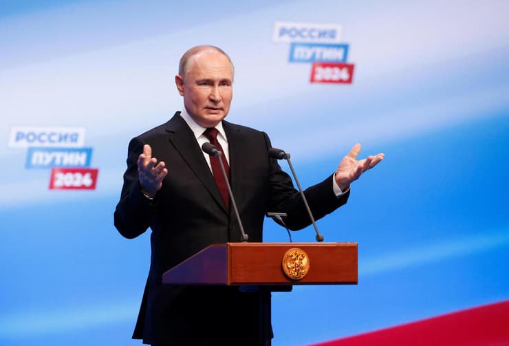 בחירות נשיאות רוסיה ולדימיר פוטין נאום ניצחון