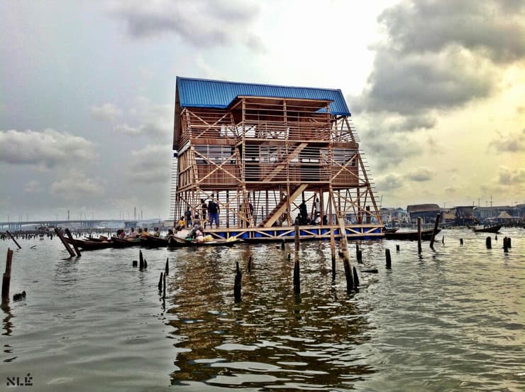 בית ספר צף, Makoko Floating School, לאגוס, ניגריה, אדריכלות צפה