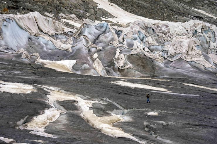 אובדן מסת הקרחונים האלפיניים בשווייץ כתוצאה מהתחממות הגלובלית