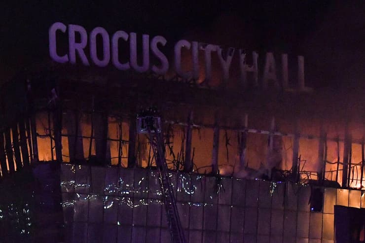 בניין אולם קונצרטים רוסיה ליד מוסקבה ירי פיצוץ