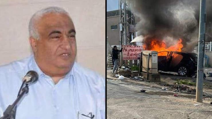 הרכב שהתפוצץ בכביש שבין ירכא לאבו סנאן - ועו"ד לשעבר ג'מאל חיר שנרצח  