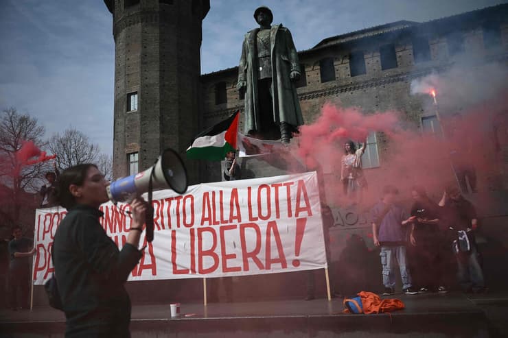 מחאת סטודנטים בטורינו נגד ישראל