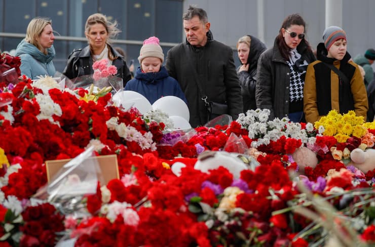 רוסיה מתקפת טרור אולם מופעים ליד מוסקבה זירת הפיגוע