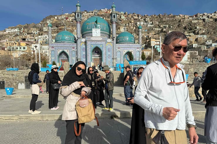  אפגניסטן מטיילים תיירים מ תאילנד מקדש ב קאבול