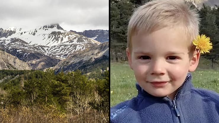 שוטרים בכפר לה ורנה ב צרפת ב הרי האלפים אלפים שם אותרו שרידי גופת הילד אמיל סוליי 31 במרץ