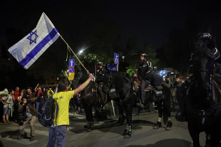 הפגנה מול מעון ראש הממשלה בירושלים