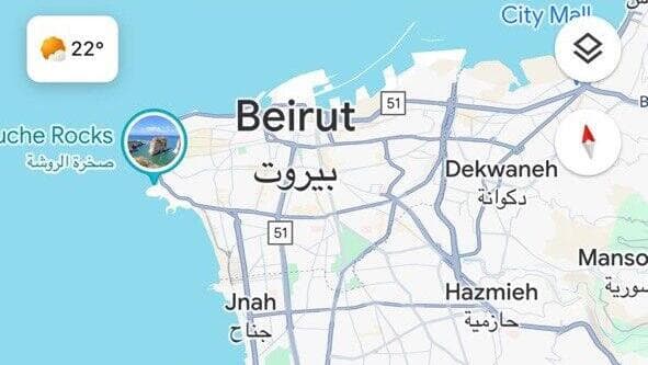 שיבוש GPS במפה