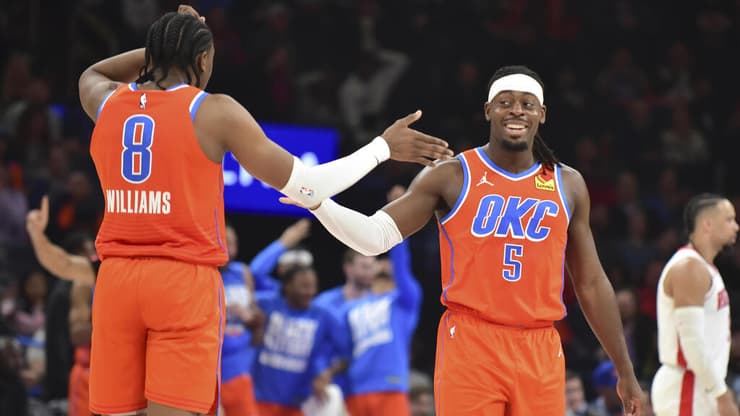 כמה עמוק בדיוק הת'אנדר מסוגלים ללכת בפלייאוף, זו שאלה שאף אחד לא יכול לענות עליה (צילום: AP Photo/Kyle Phillips) אוקלהומה סיטי