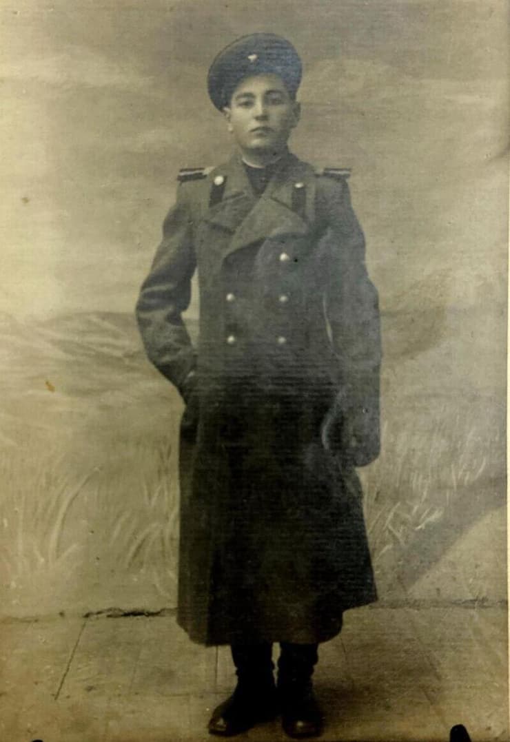 אברהם מיכאל גרינזייד בימיו כלוחם בצבא האדום