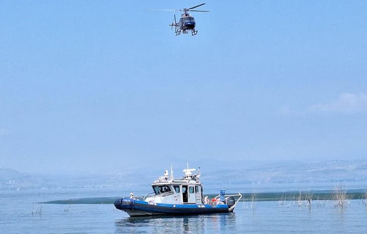 צוללנים מתנדבים של משטרת ישראל הצטרפו לחיפושים אחר הנעדר בכינרת יחד עם השיטור הימי,