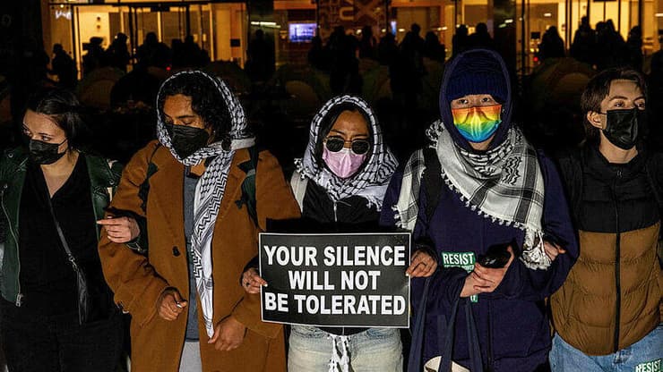 מחאות נגד ישראל באוניברסיטת ניו יורק שבארה"ב