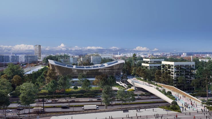 Aquatic Center 1, Paris 2024. MGP Architectes - VenhoevenCS & Ateliers , אולימפיאדת פריז 2024
