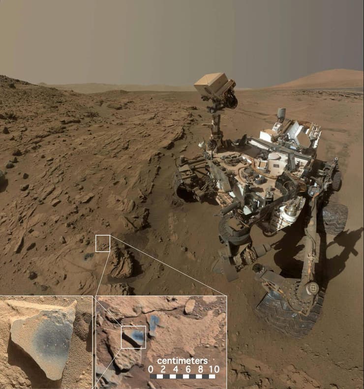 רובר "קיוריוסיטי" מוצא מנגן על מאדים