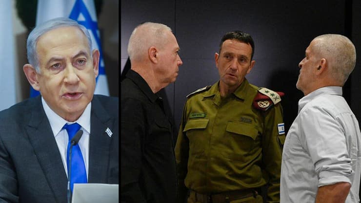    בנימין נתניהו יואב גלנט רונן בר הרצי הלוי 