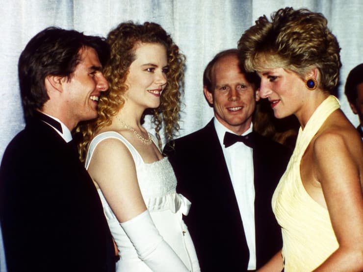 ניקול קידמן וטום קרוז עם הנסיכה דיאנה, 1992
