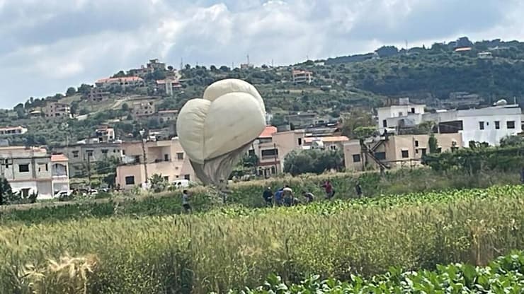 בלון תצפית שאותר בלבנון