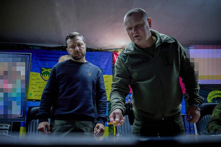 נשיא אוקראינה וולודימיר זלנסקי בביקור ב חרקוב בצל מתקפה ש רוסיה פתחה באזור