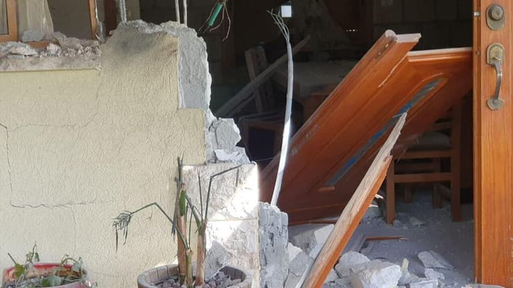 הרס בתוך בית במרחב המועצה מרום הגליל 