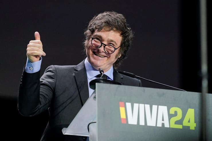 נשיא ארגנטינה חאבייר מיליי חבייר מיליי כנס Vox ימין קיצוני ספרד