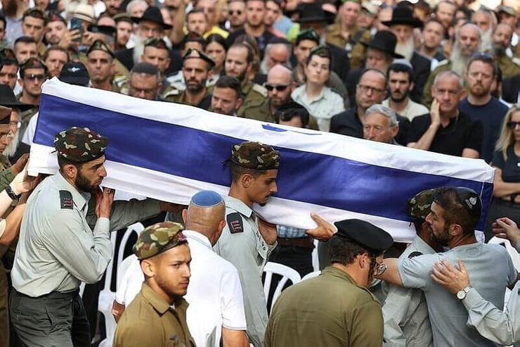 הלווייתו של סרן ישראל יודקין ז"ל