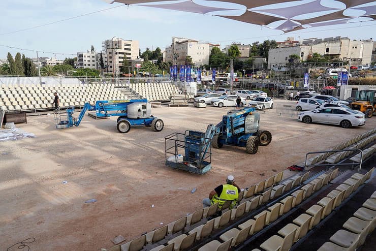 הכנות אחרונות לאירוע שיתקיים בל"ג בעומר