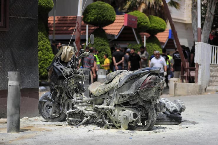 האופנוע שנפגע בדרום לבנון