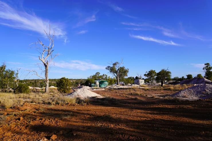 האתר שבו נמצאו מאובני האופל של יונקי הביב, בעיירה לייטנינג רידג' שבמערב מדינת ניו סאות' ויילס באוסטרליה