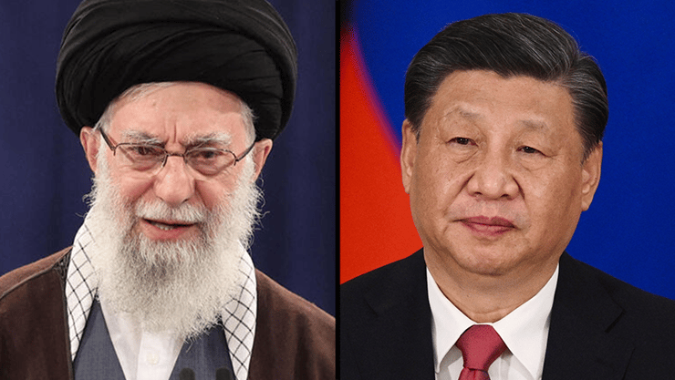 נשיא סין שי ג'ינפינג שליט איראן עלי חמינאי