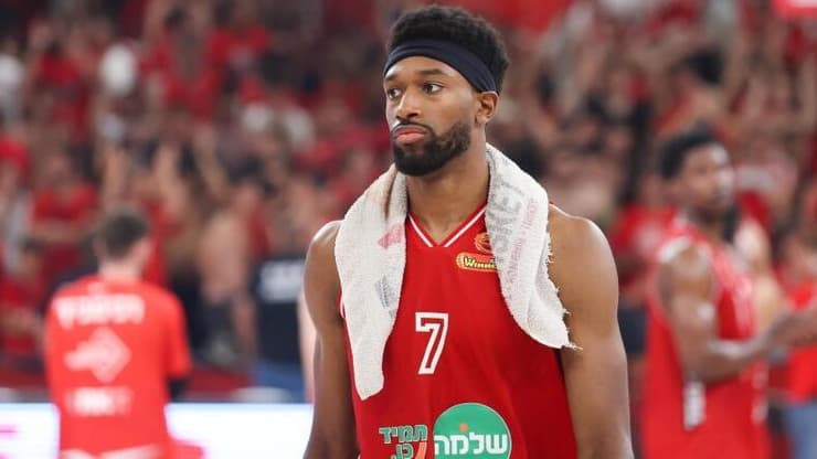 קייל אלכסנדר המון בסיום המשחק, אתמול (צילום: שחר גרוס, ONE) קייל אלכסנדר המון בסיום המשחק, אתמול