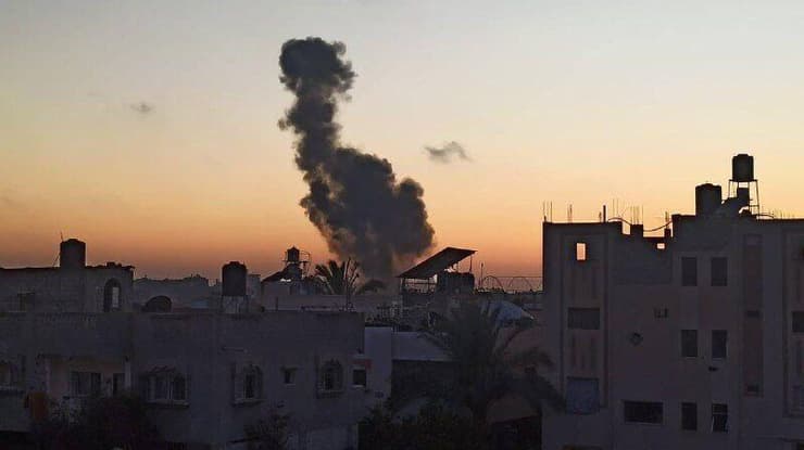 תקיפה אווירית על העיירה אל-זוואידה במרכז רצועת עזה