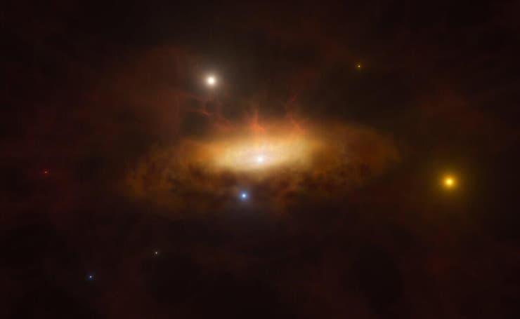 החור השחורב גלקסיה הרחוקה-רחוקה SDSS1335+0728