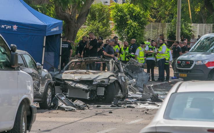  פיצוץ רכב בהרצליה