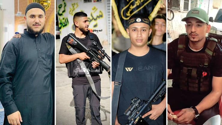 ארבעת מחבלי הג'יהאד האיסלאמי שנהרגו בנור א-שמס