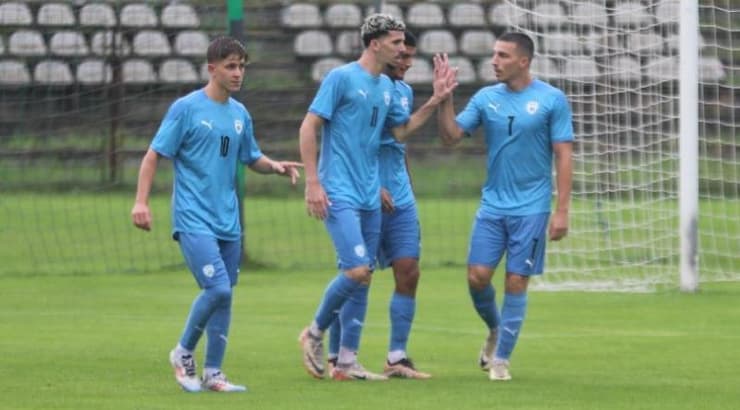 דור תורג'מן ואושר דוידה חוגגים (ההתאחדות לכדורגל) דור תורג'מן ואושר דוידה חוגגים